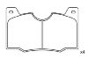 剎車片 Brake Pad Set:180507