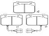 Bremsbelagsatz, Scheibenbremse Brake Pad Set:0060 750 760