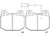 Bremsbelagsatz, Scheibenbremse Brake Pad Set:0060 760 088