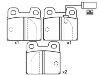 Bremsbelagsatz, Scheibenbremse Brake Pad Set:0060 760 092