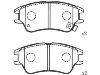 Bremsbelagsatz, Scheibenbremse Brake Pad Set:58101-02A10