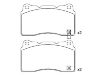 Bremsbelagsatz, Scheibenbremse Brake Pad Set:89047725