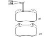 Bremsbelagsatz, Scheibenbremse Brake Pad Set:1ML 698 151