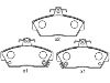 Bremsbelagsatz, Scheibenbremse Brake Pad Set:673 211 62 NBI